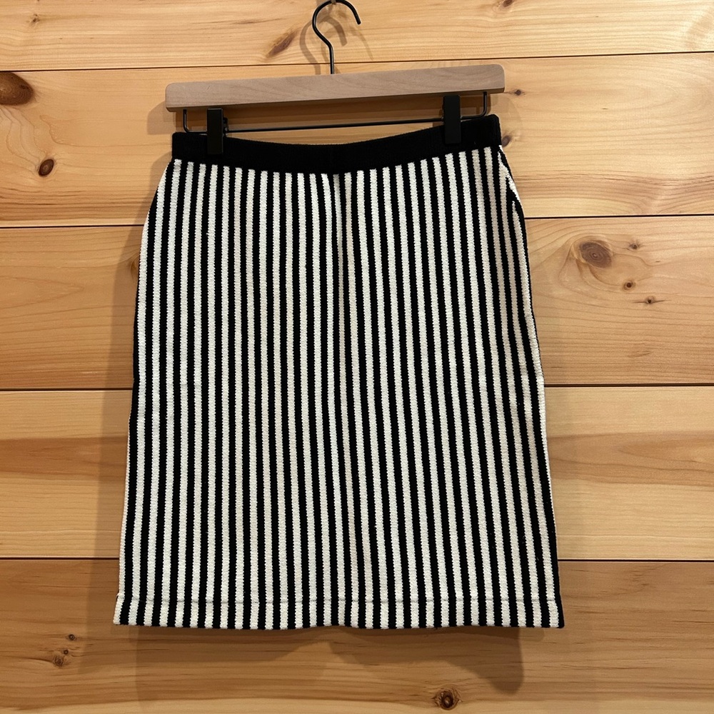 Peter England Nantucket Knit Striped Skirt